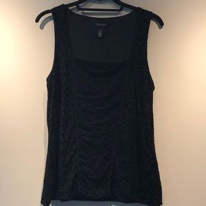 WHBM Princess Seam Black Tank Top